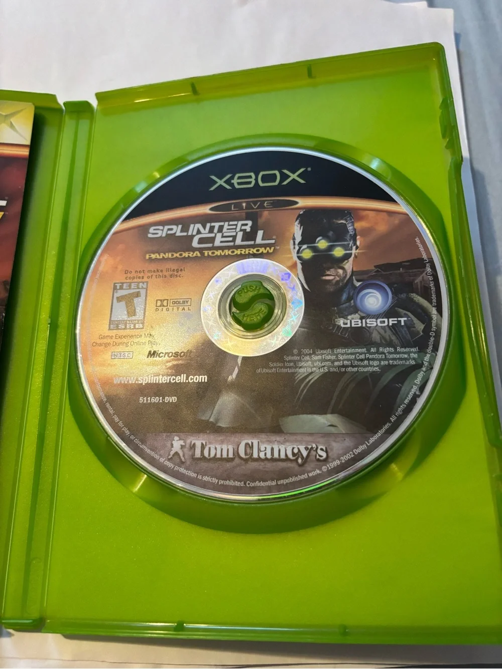 Xbox Splinter Cell: Pandora Tomorrow - CIB